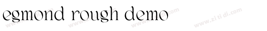 egmond rough demo字体转换